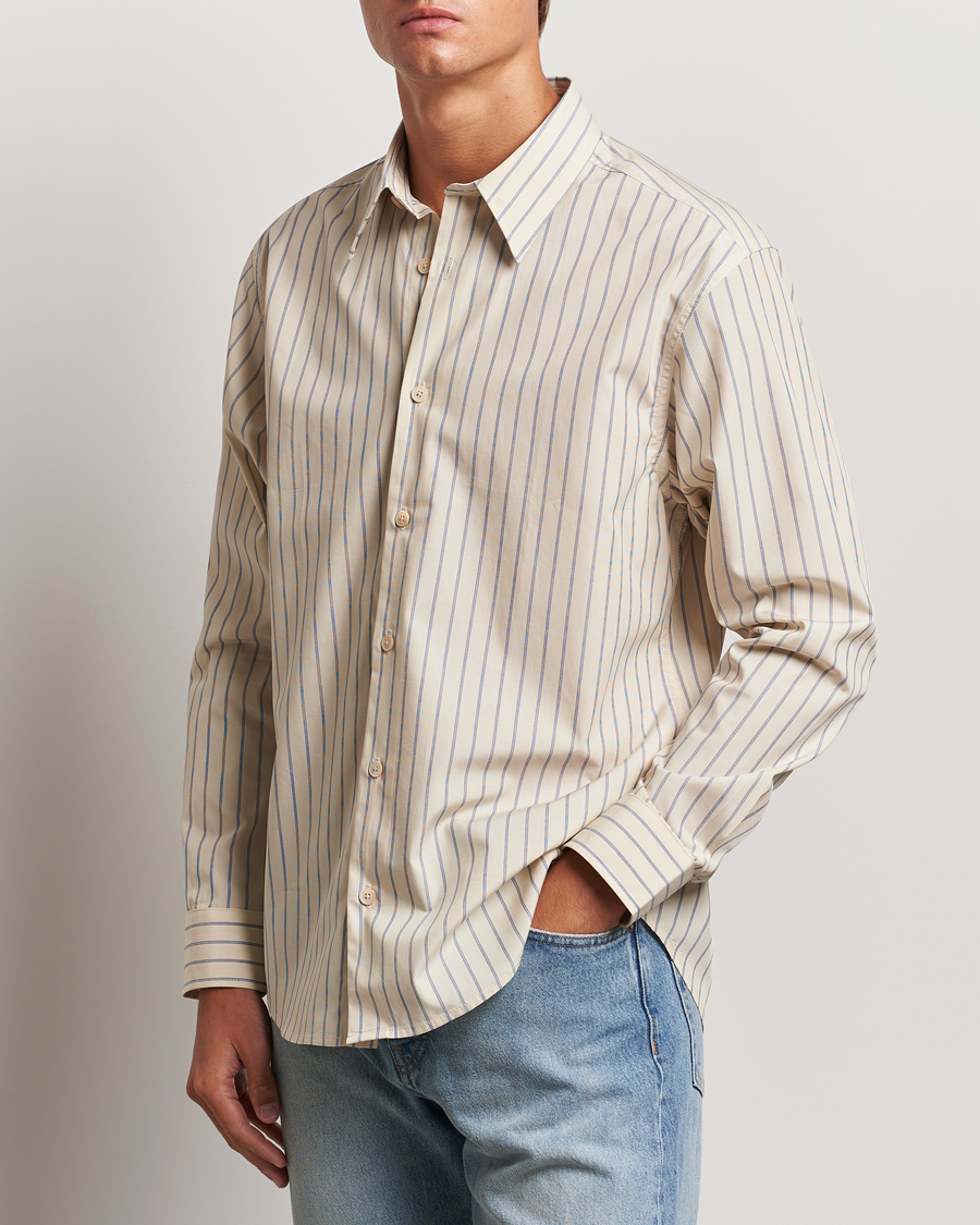 Heren |  | NN07 | Quinsy Striped Shirt Khaki