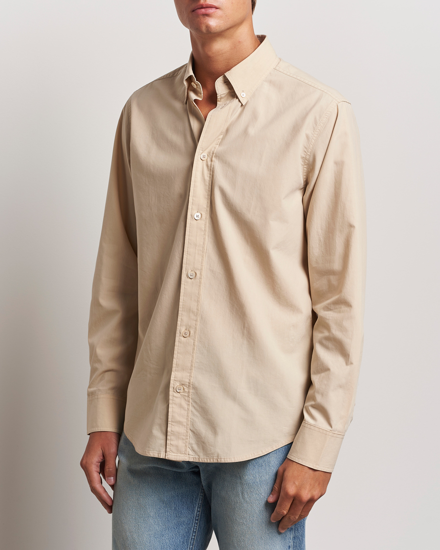 Heren |  | NN07 | Colby Lyocell/Cotton Button Down Shirt White Peppar