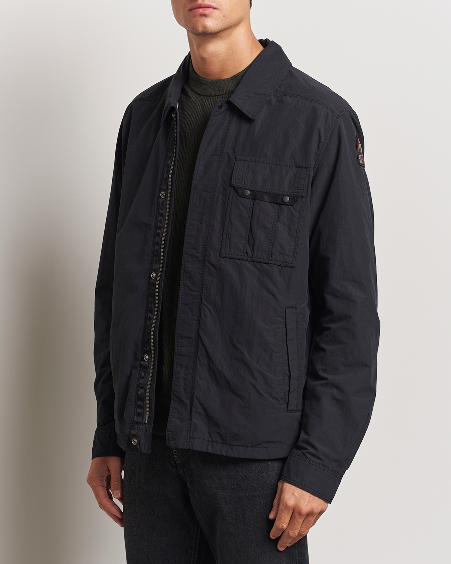 Heren |  | Parajumpers | Miura Peached Poplin Shirt Jacket Black