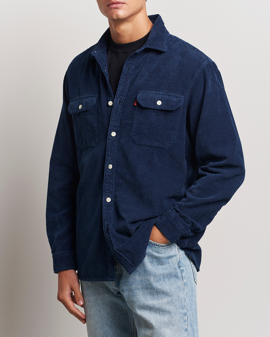 Heren | Overhemden | Levi\'s | Jackson Corduroy Worker Shirt Enzo Vintage Indigo