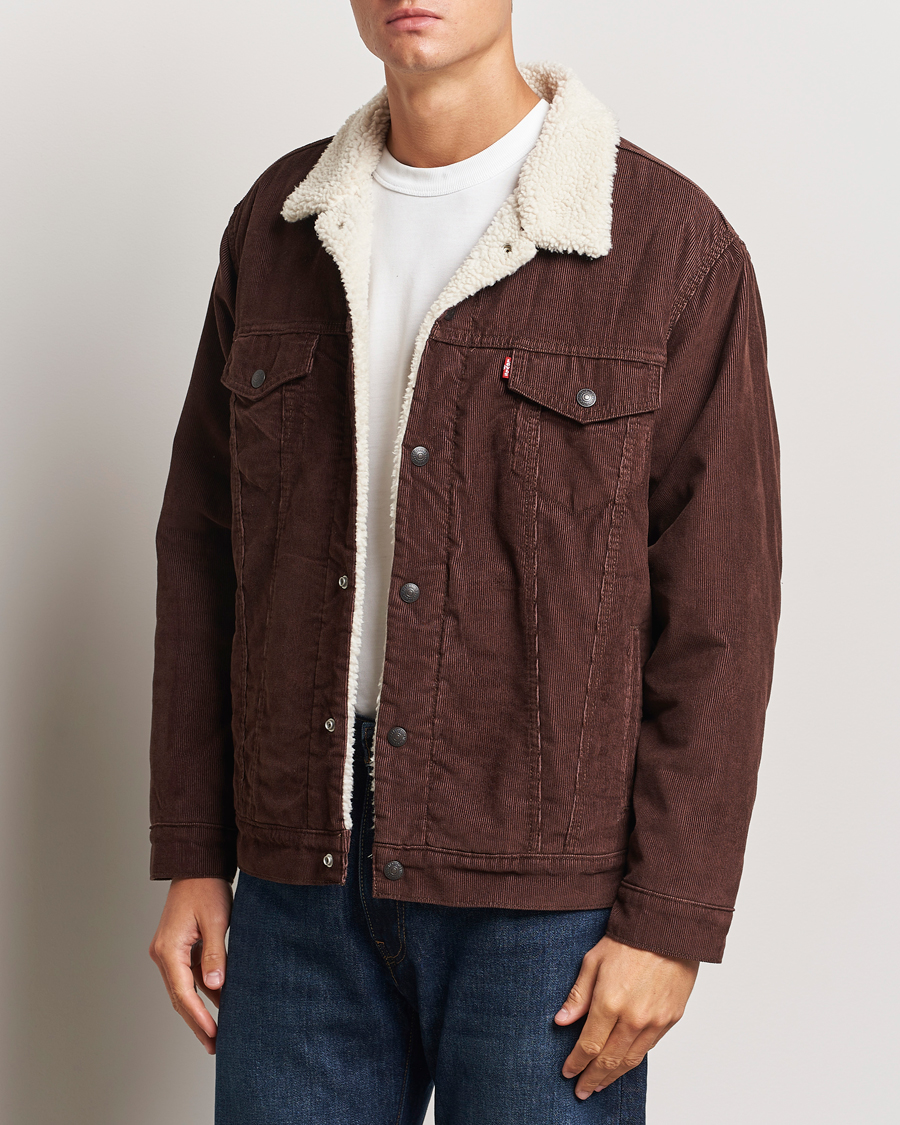 Heren |  | Levi\'s | Relaxed Fit Sherpa Trucker Chicory Coffee