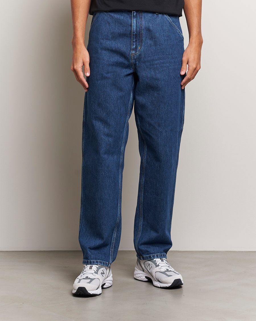 Heren | Relaxed fit | Carhartt WIP | Single Knee Smith Denim Pants Blue Stone Washed