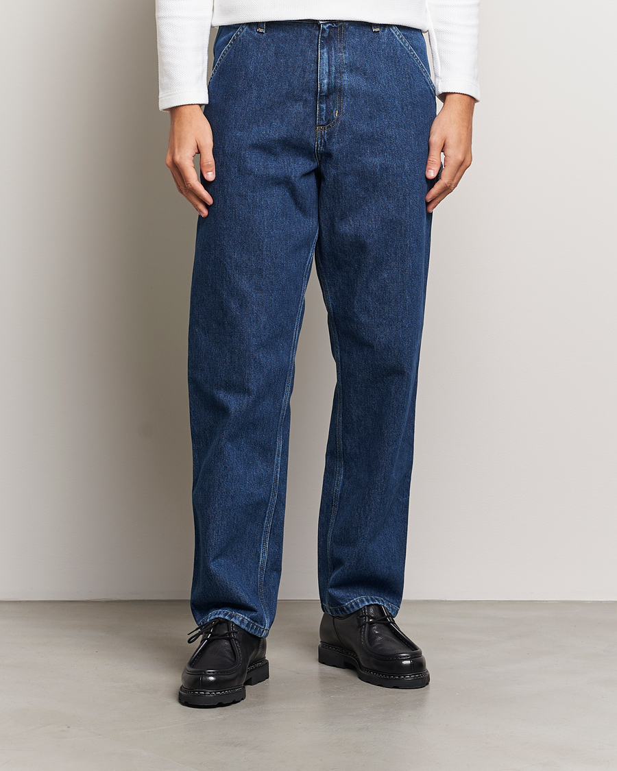 Heren |  | Carhartt WIP | Single Knee Smith Denim Pants Blue Stone Washed