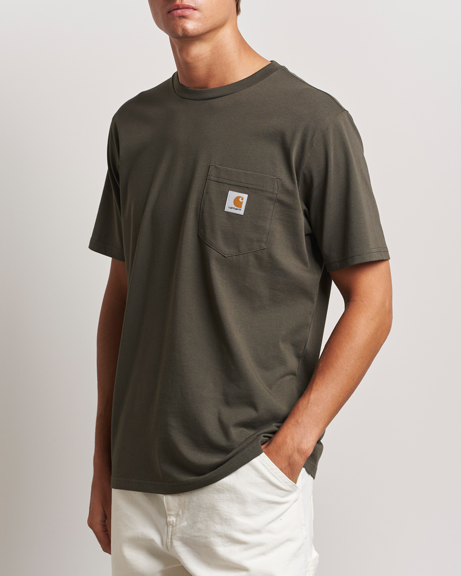 Heren |  | Carhartt WIP | Pocket Cotton T-Shirt Mirage