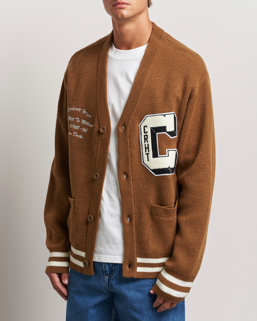 Heren | Cardigans | Carhartt WIP | Brown Ducks Cardigan Hamilton Brown