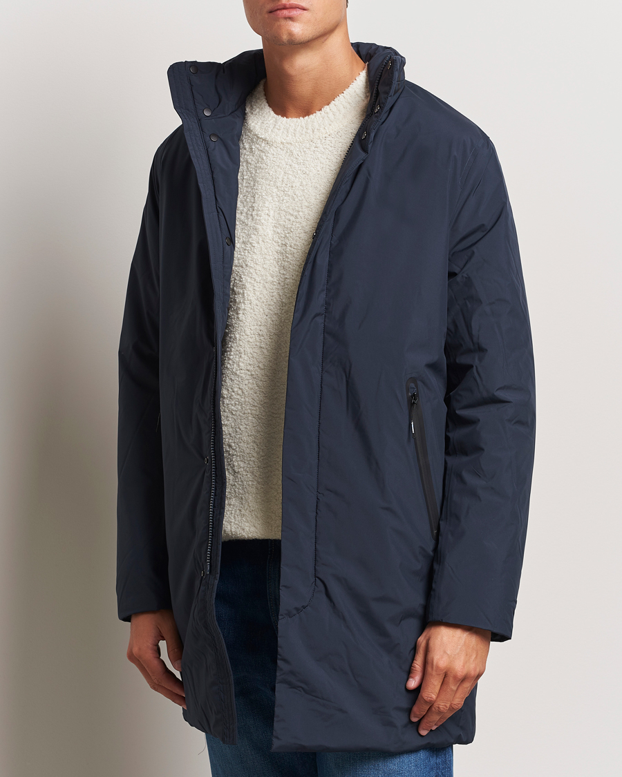 Heren |  | J.Lindeberg | Hollis Tech Coat Navy