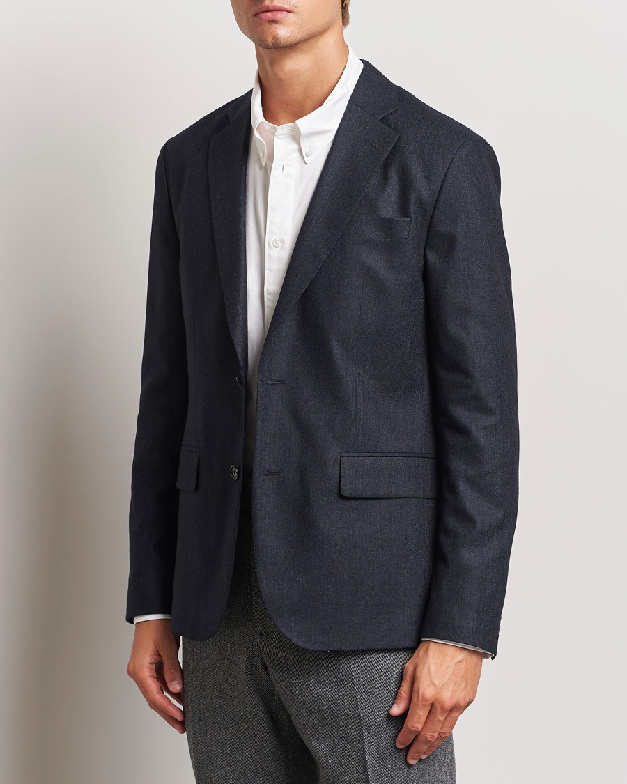 Heren |  | J.Lindeberg | Elton Unlined Cash Stretch Flannel Blazer Navy