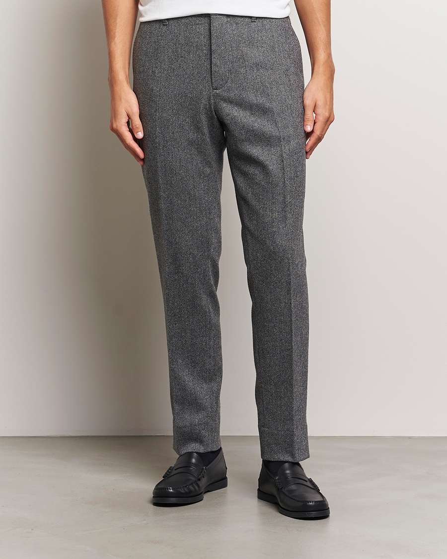 Heren | Business & Beyond | J.Lindeberg | Soren Twill Cash Flannel Pants Night Owl