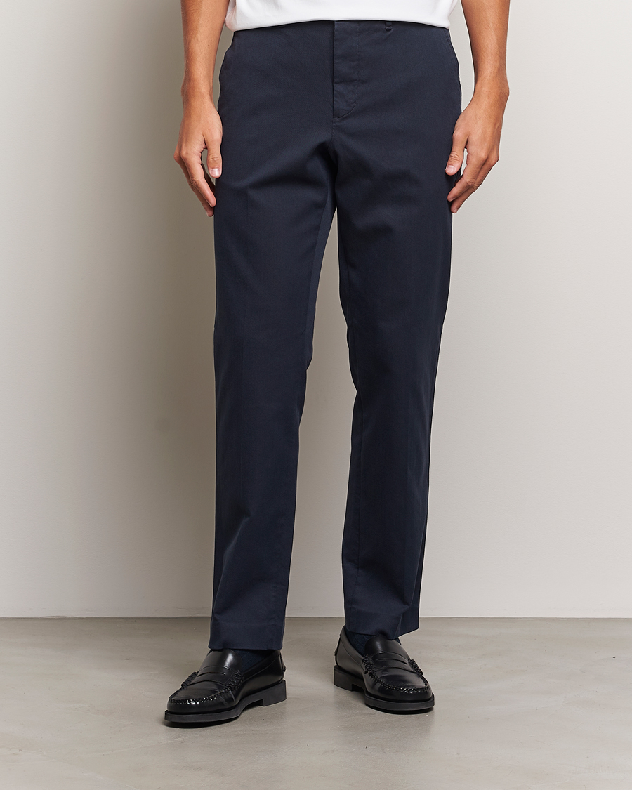 Heren |  | J.Lindeberg | Lois Flannel Twill Pants Navy