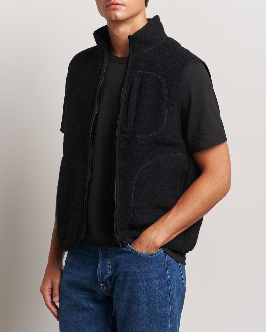 Heren |  | J.Lindeberg | Duncan Wool Fleece Vest Black