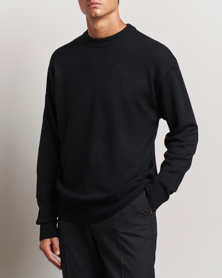 Heren |  | J.Lindeberg | Kino Merino Crew Neck Black