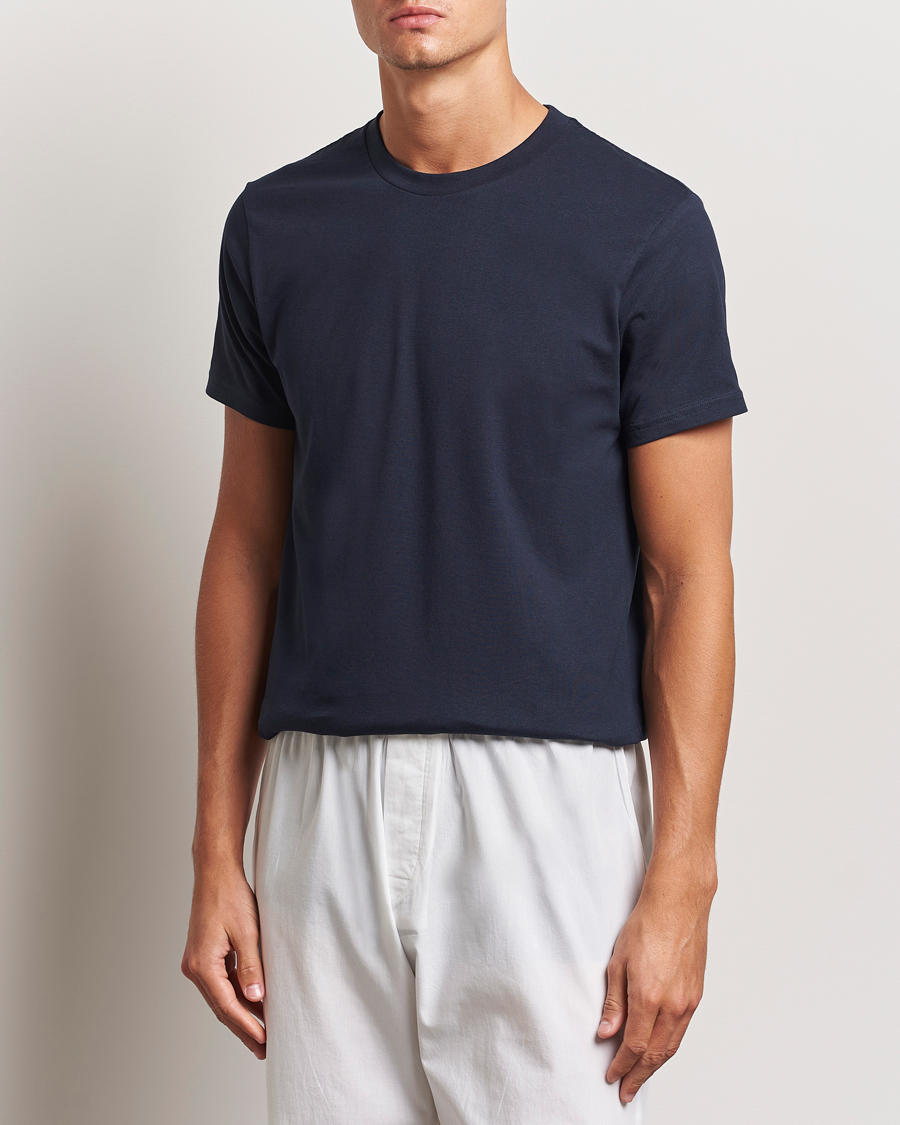 Heren |  | Bread & Boxers | Crew Neck Regular T-Shirt Dark Navy