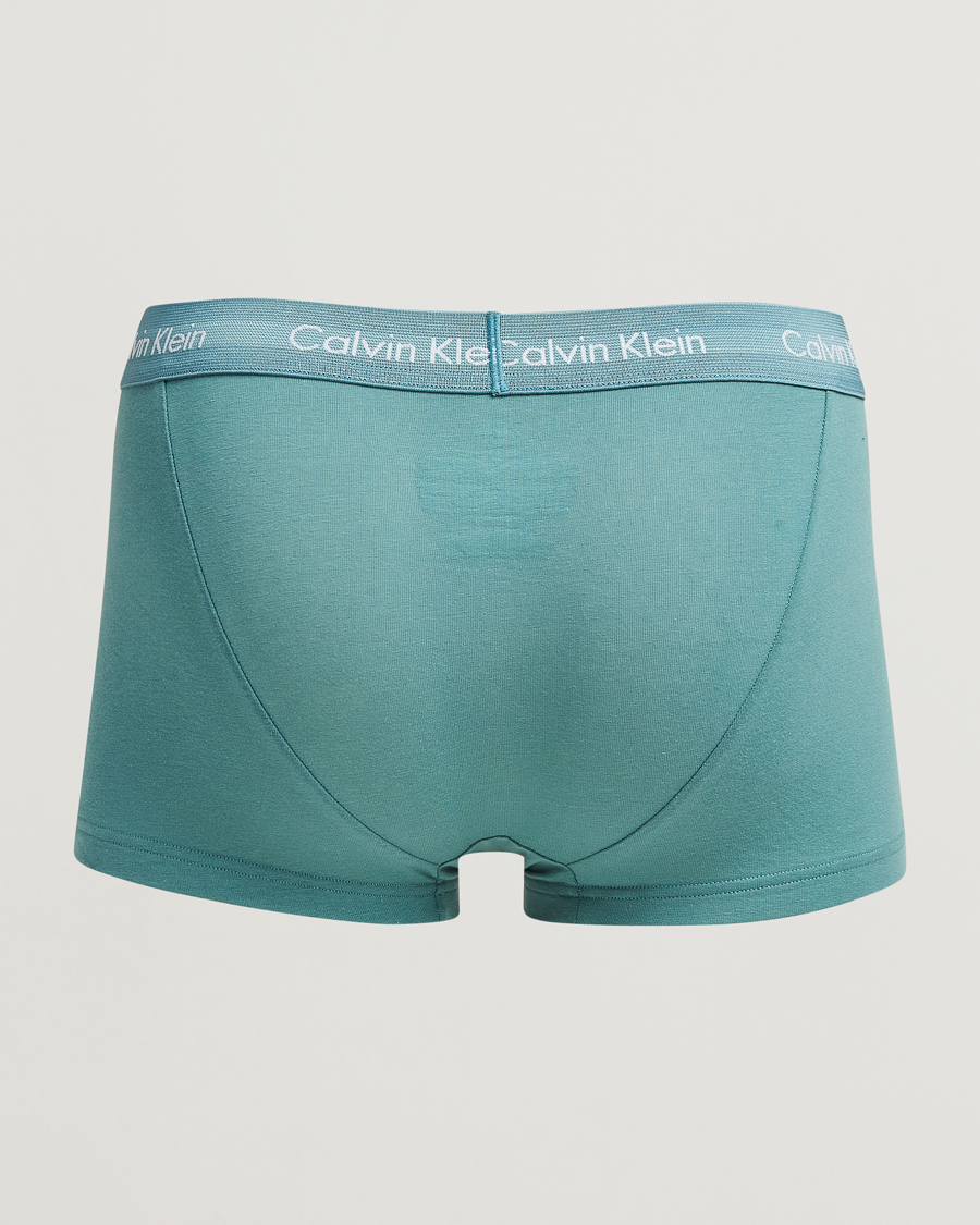 Heren |  | Calvin Klein | Cotton Stretch 3-Pack Low Rise Trunk Black/Grey/Green