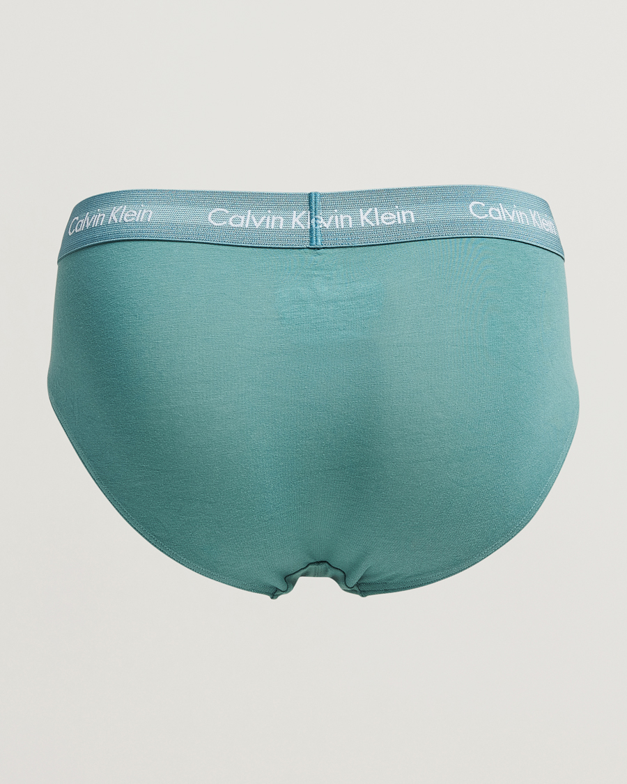 Heren |  | Calvin Klein | Cotton Stretch Hip Breif 3-Pack Black/Grey/Green