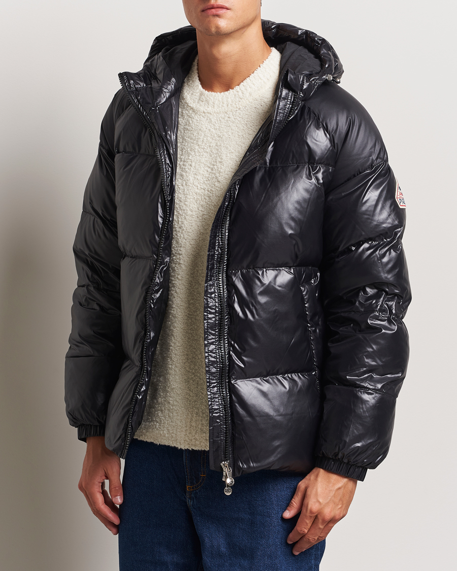 Heren | Donsjassen | Pyrenex | Sten Hooded Puffer Jacket Black