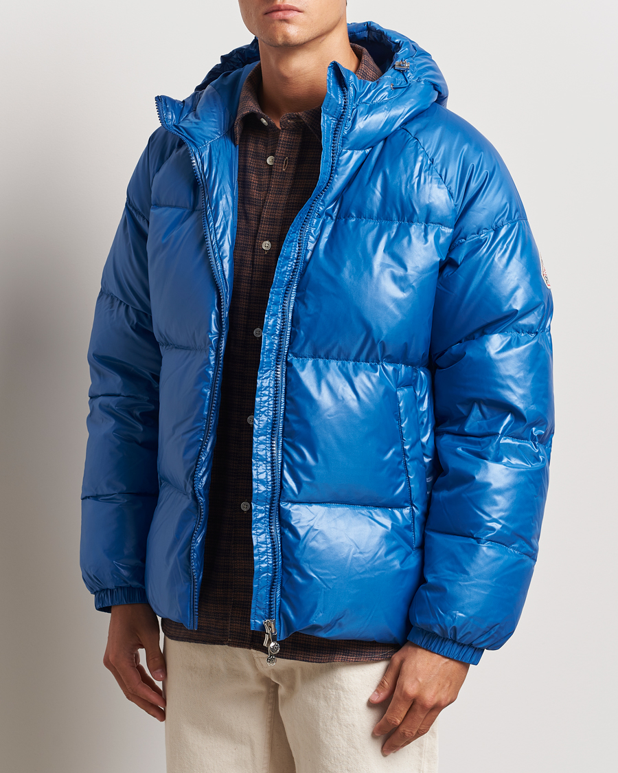 Heren | Donsjassen | Pyrenex | Sten Hooded Puffer Jacket Adriatic