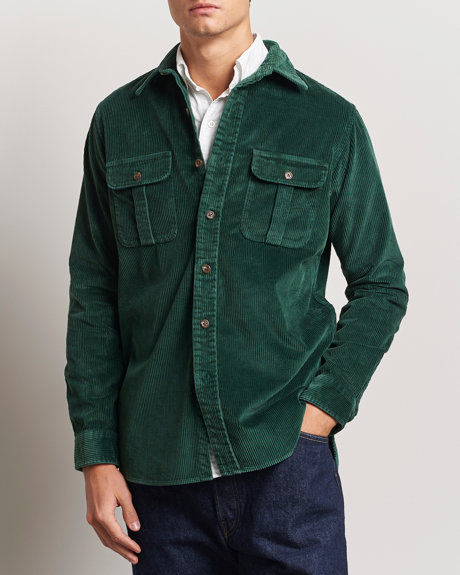 Heren |  | Polo Ralph Lauren | Corduroy Patch Shirt Moss Agate