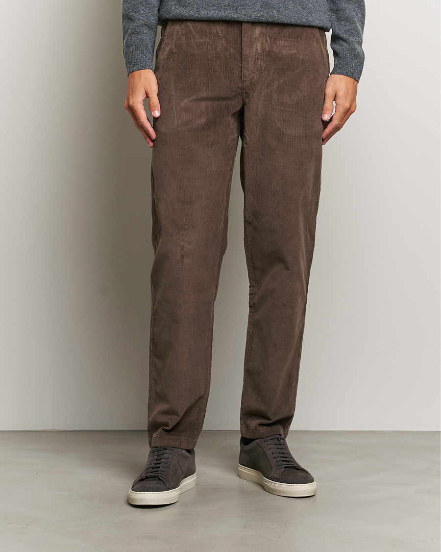 Heren | Corduroy broeken | KnowledgeCotton Apparel | Chuck Regular Cord Trousers Chocolate