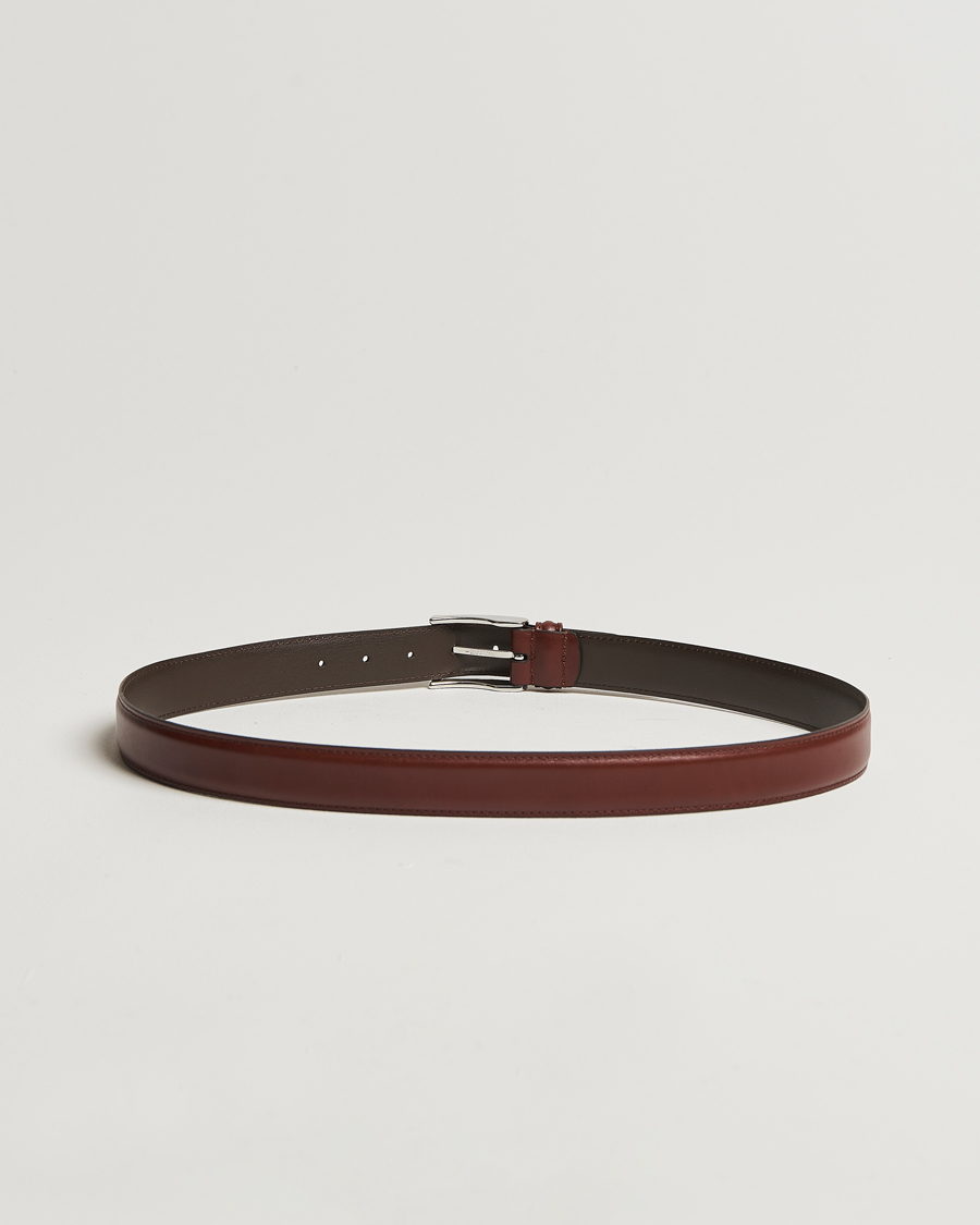 Heren | Accessoires | Anderson\'s | Leather Suit Belt 3 cm Brown