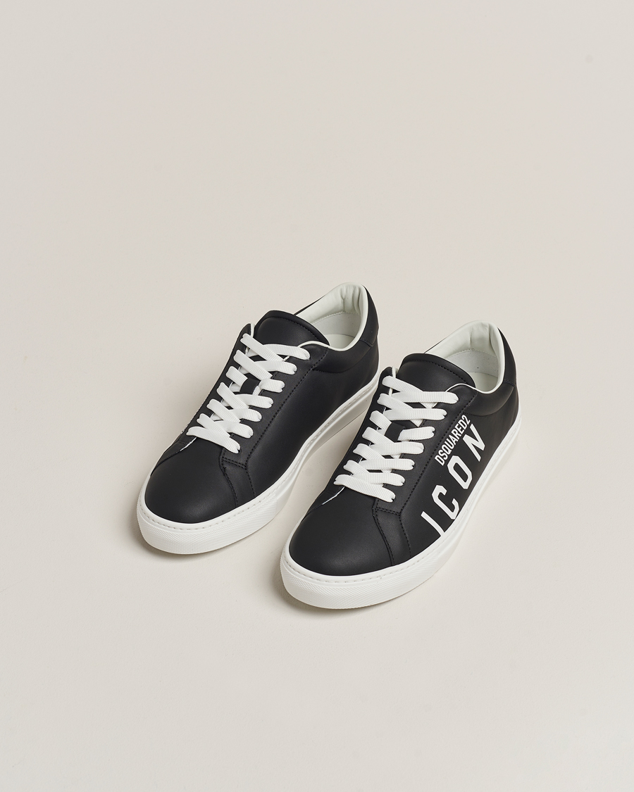 Heren |  | Dsquared2 | Icon Leather Sneaker Black