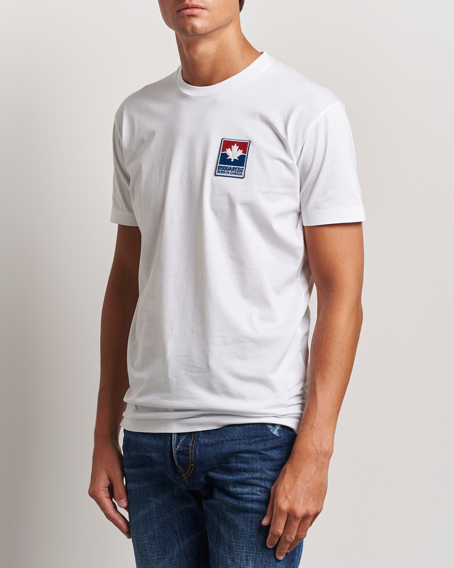 Heren | Luxury Brands | Dsquared2 | Cool Fit Leaf T-Shirt White