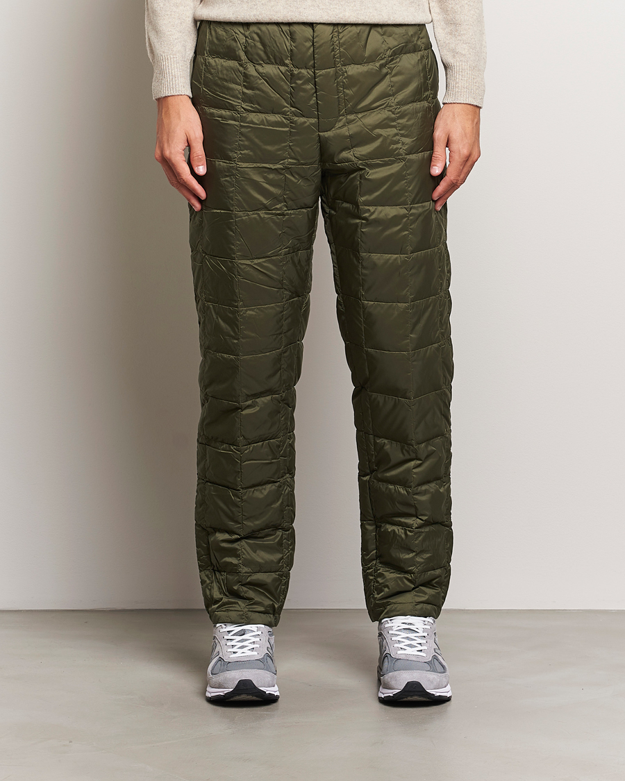 Heren | Functionele broeken | TAION | Regular Straight Down Pants Dark Olive