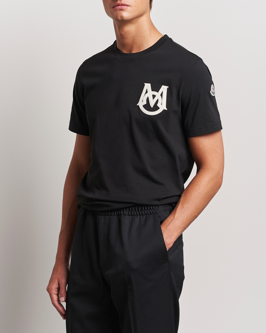 Heren |  | Moncler | Embossed Logo T-Shirt Black