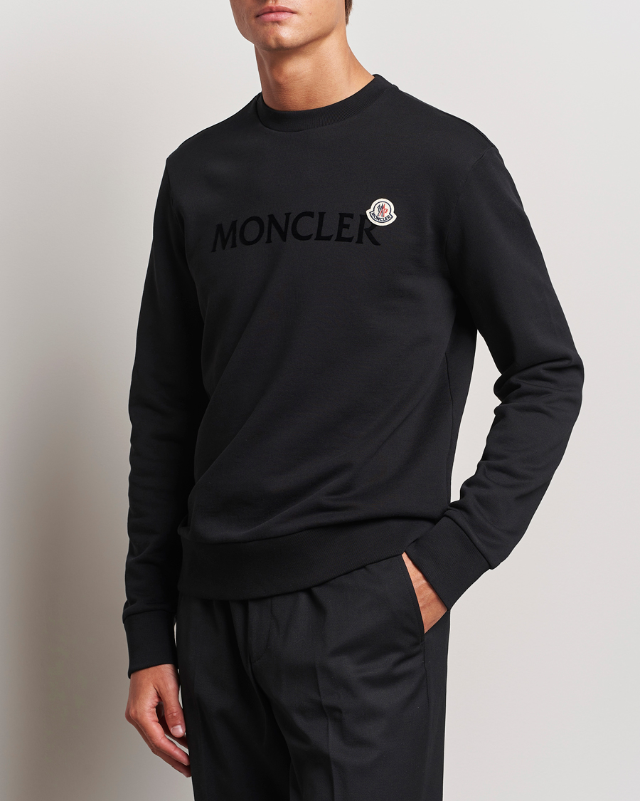 Heren |  | Moncler | Lettering Logo Sweatshirt Black