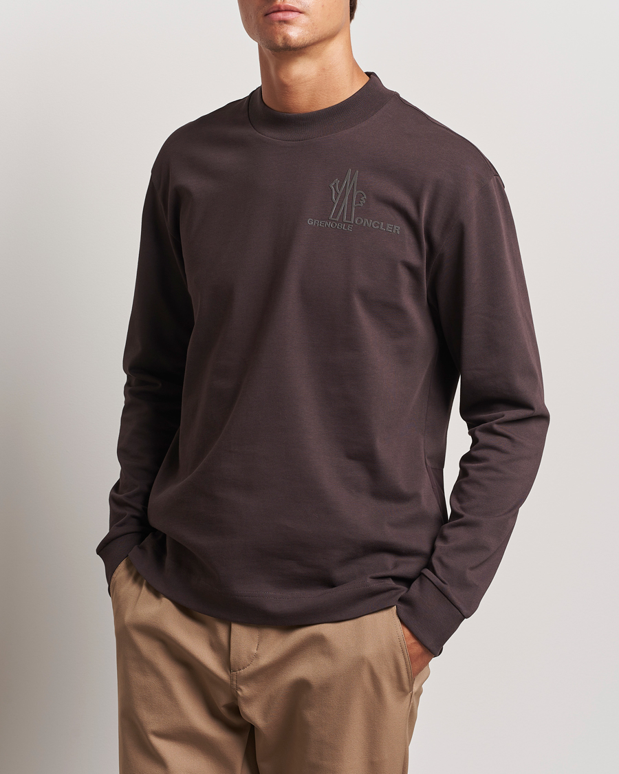 Heren | T-shirts met lange mouwen | Moncler Grenoble | Long Sleeve T-Shirt Brown