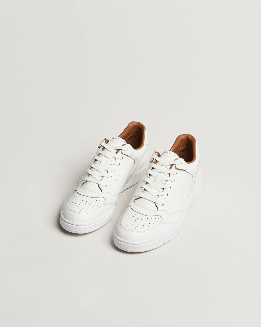 Heren |  | Polo Ralph Lauren | Polo Court Sneaker Deckwash White Leather