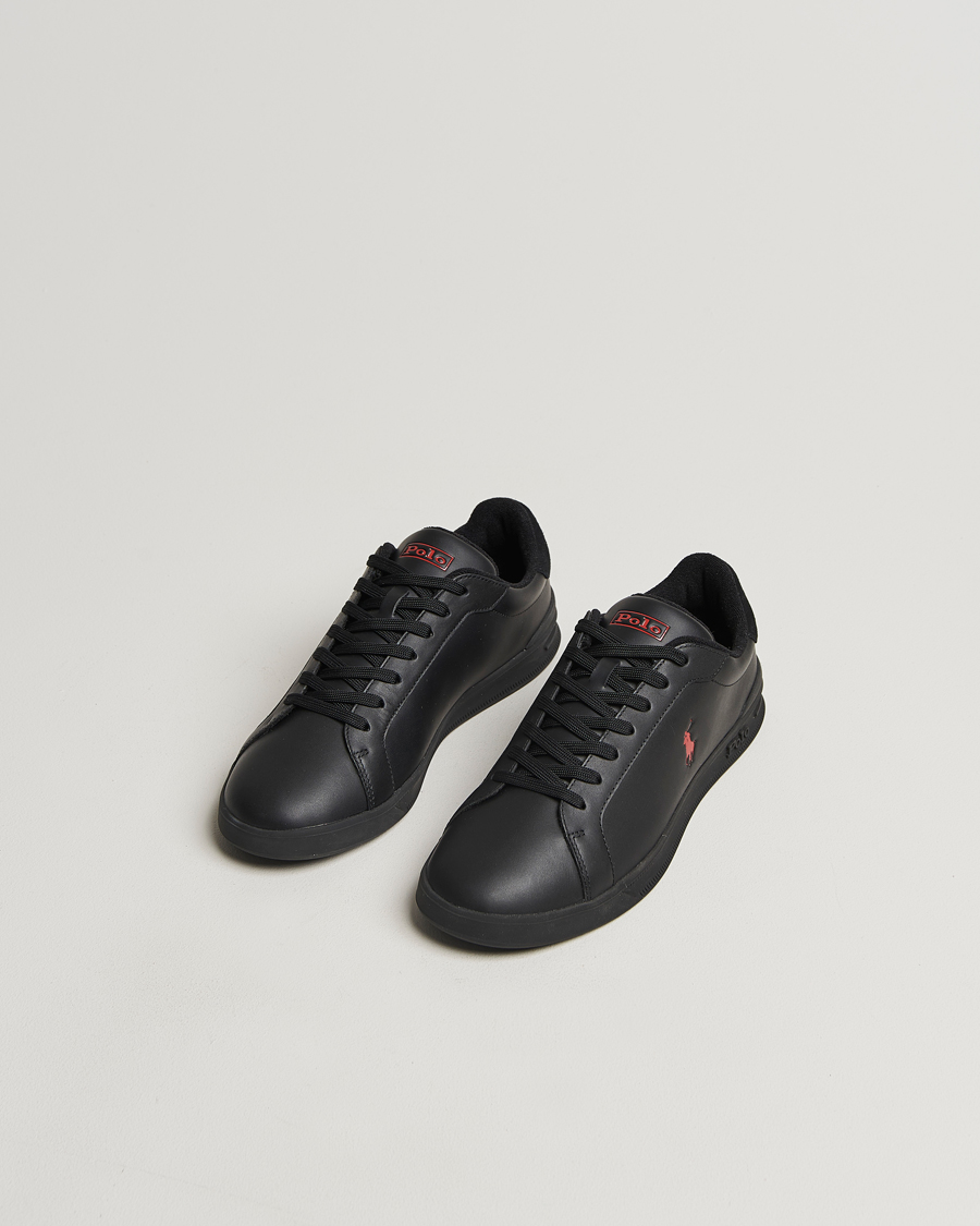 Heren |  | Polo Ralph Lauren | Heritage Court II High Sneaker Black/Red