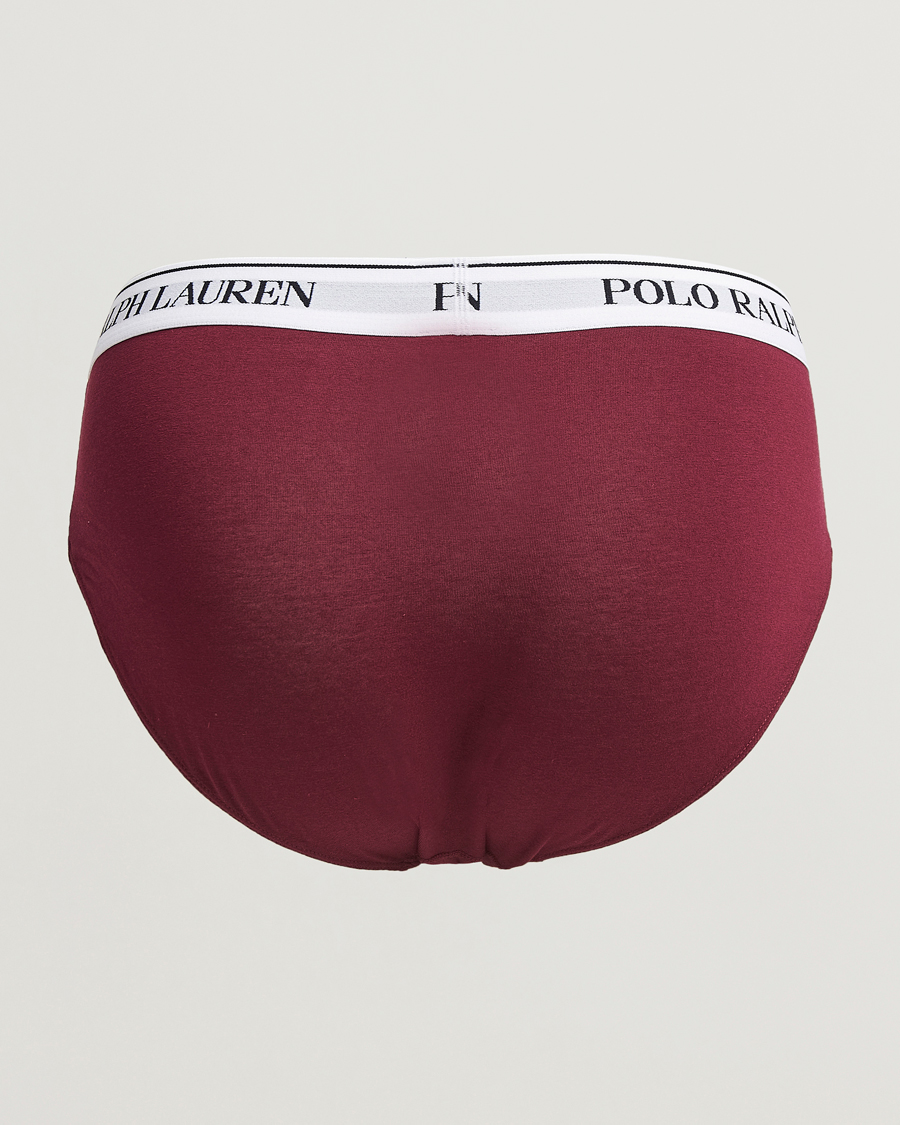 Heren |  | Polo Ralph Lauren | 3-Pack Brief Damson Red/Black/Fairway Green