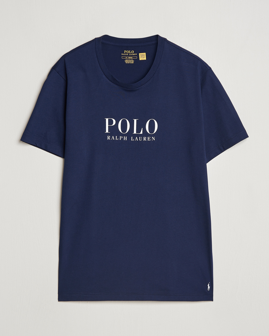 Polo Ralph Lauren Logo Cotton Jersey Sleep T Shirt Cruise Navy Man Care