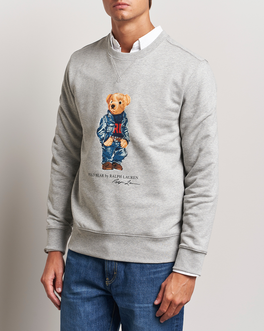 Heren |  | Polo Ralph Lauren | Crew Neck Sweatshirt Andover Heather Denim Bear