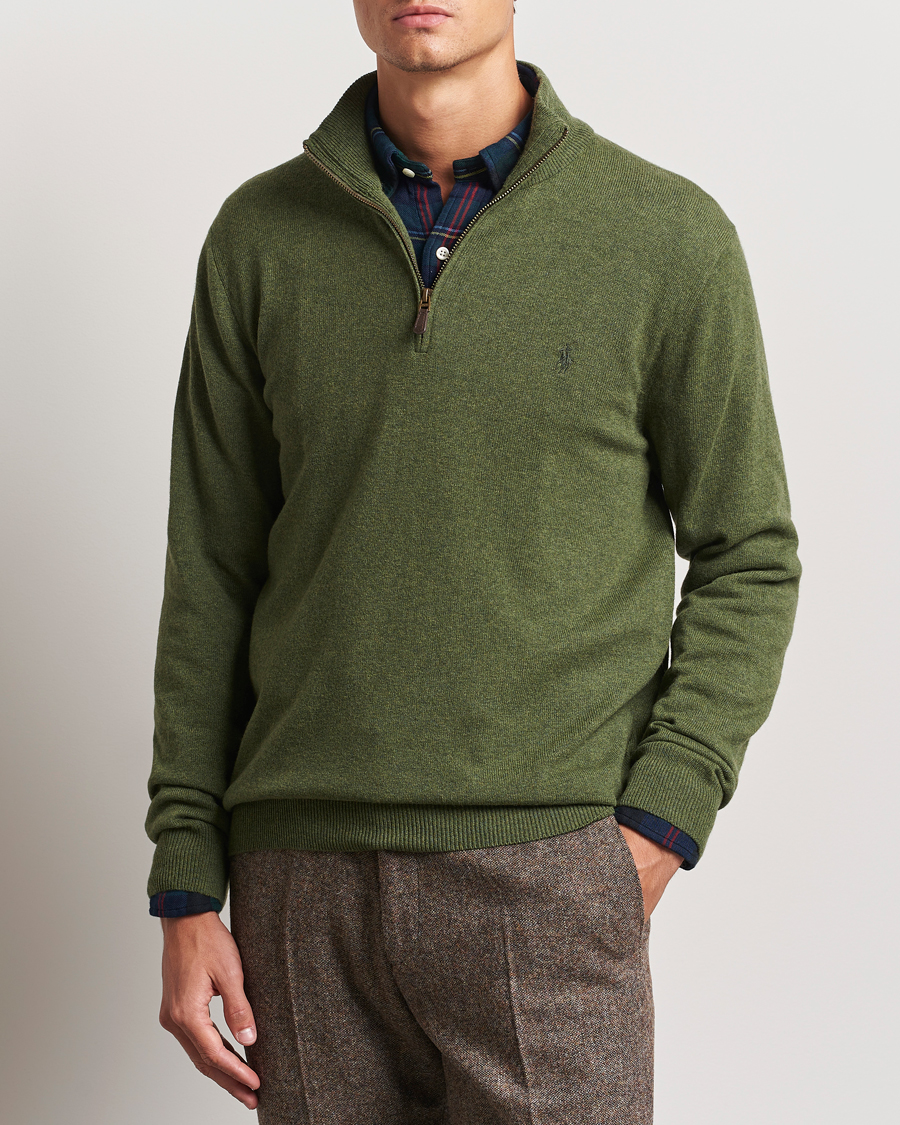 Heren |  | Polo Ralph Lauren | Merino Half-Zip Sweater Classic Olive Heather