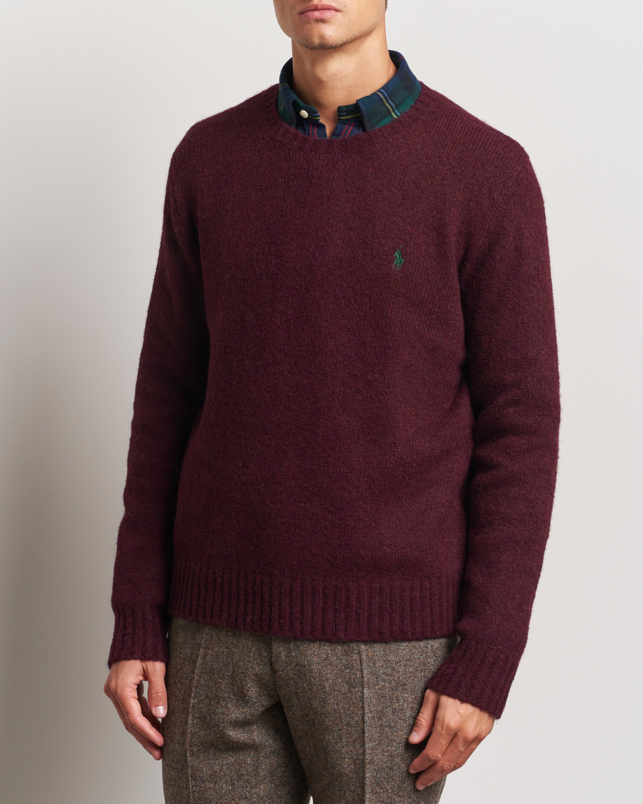 Heren |  | Polo Ralph Lauren | Alpaca Crew Neck Sweater Aged Wine Heather