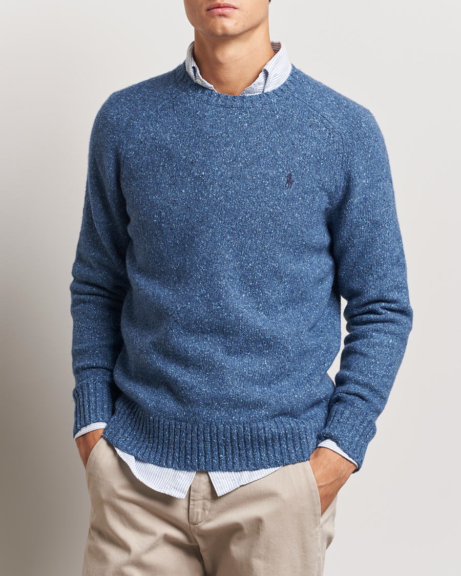 Heren |  | Polo Ralph Lauren | Donegal Sweater Chambrey Blue