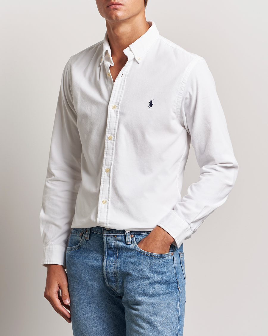 Heren |  | Polo Ralph Lauren | Slim Fit Corduroy Shirt White