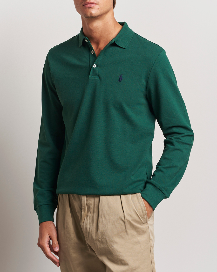 Heren |  | Polo Ralph Lauren | Custom Slim Fit Long Sleeve Polo Vintage Pine