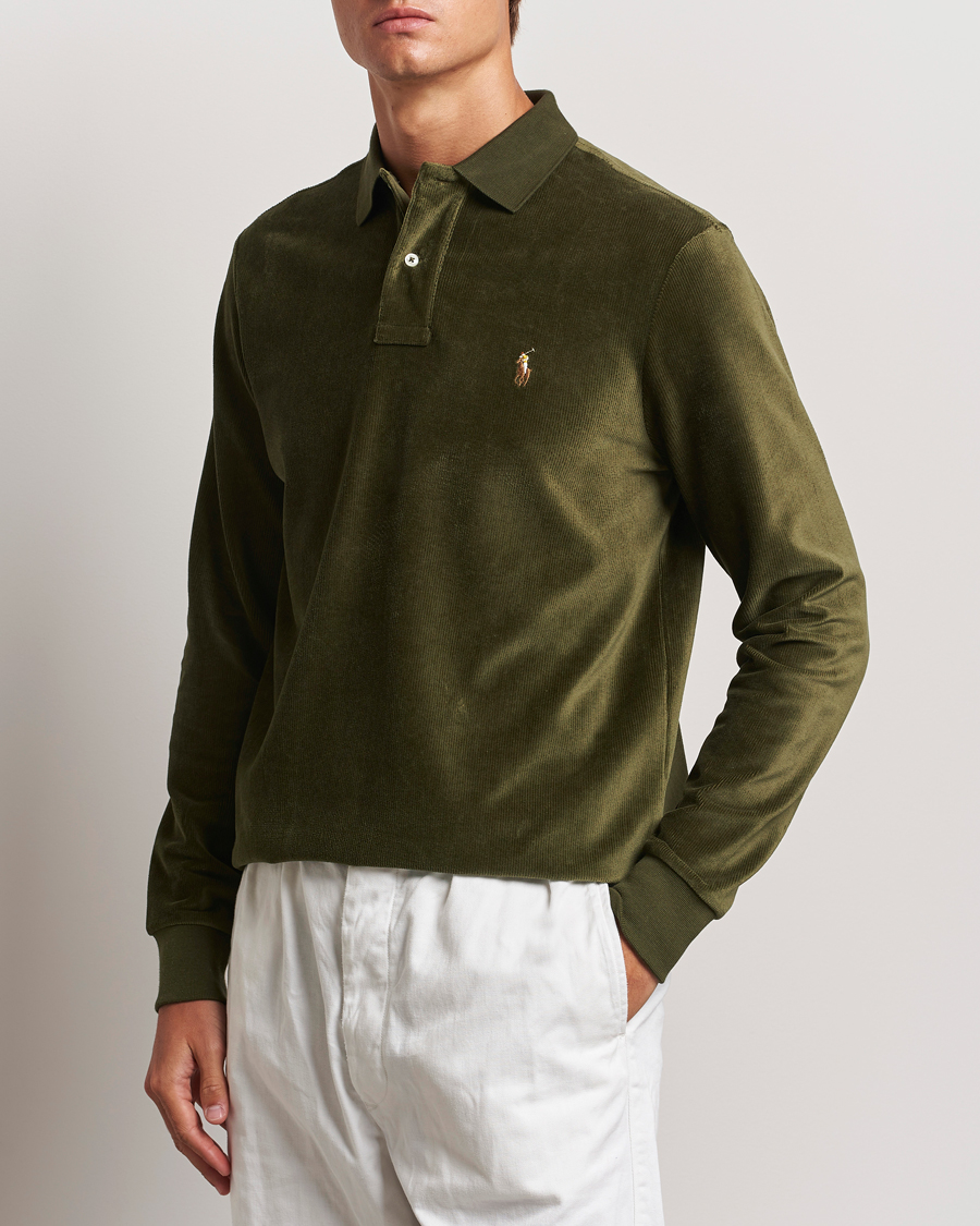 Heren |  | Polo Ralph Lauren | Corduroy Long Sleeve Polo Dark Loden