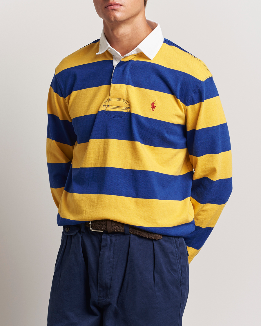 Heren |  | Polo Ralph Lauren | Jersey Striped Rugger Yellow/Classic Azure