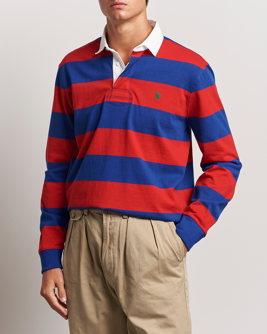 Heren |  | Polo Ralph Lauren | Jersey Striped Rugger Red/Classic Azure