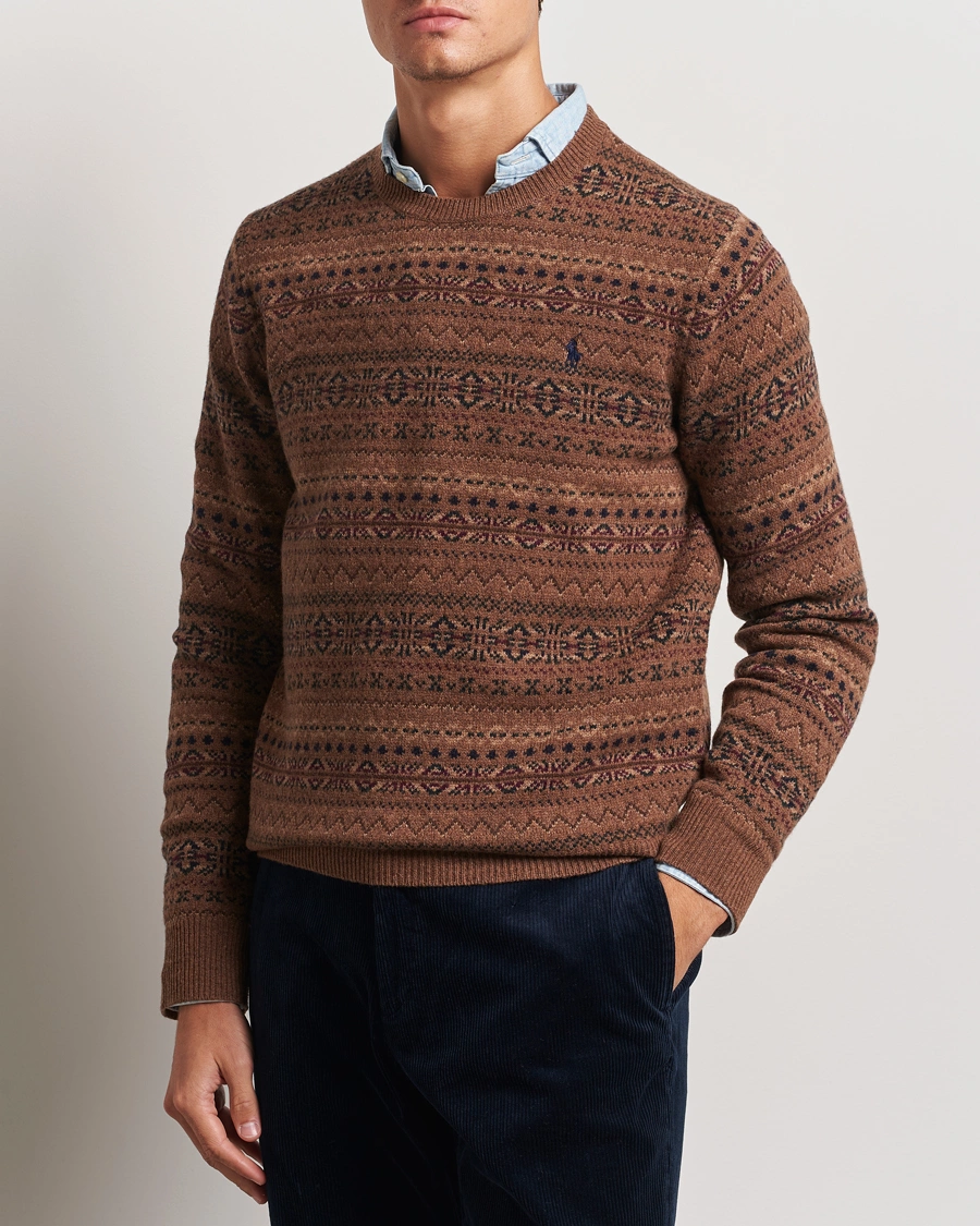 Heren |  | Polo Ralph Lauren | Wool Fairisle Sweater Camel Combo