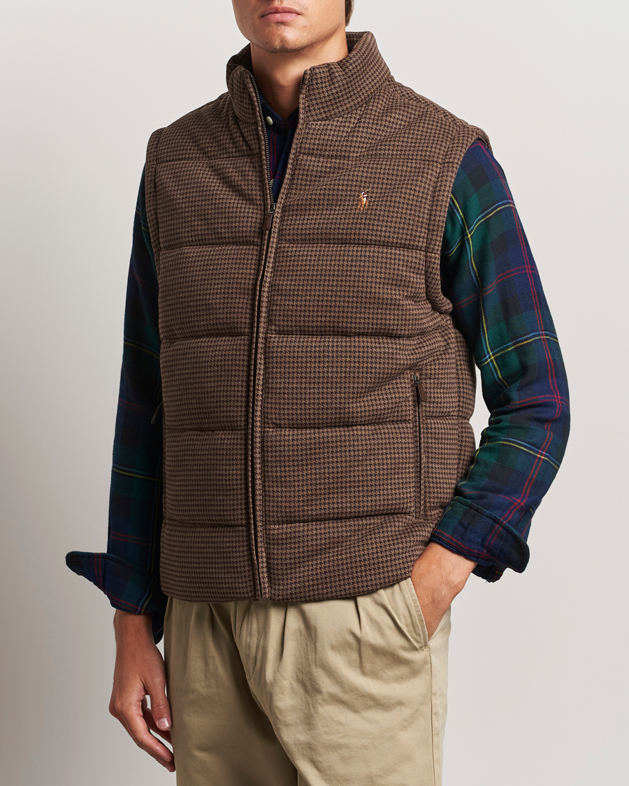 Heren |  | Polo Ralph Lauren | Quilted Vest Cedar Heather Dogtooth