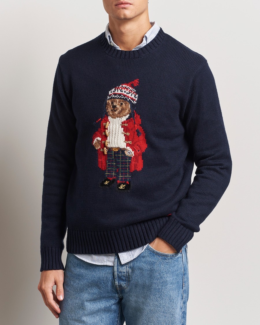 Heren |  | Polo Ralph Lauren | Holiday Bear Sweater RL Navy