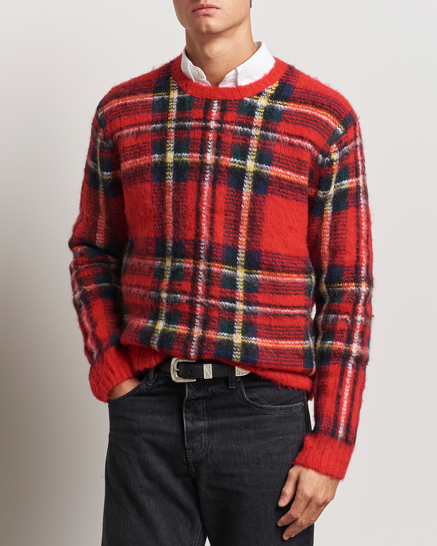 Heren |  | Polo Ralph Lauren | Plaid Wool Sweater Red Combo