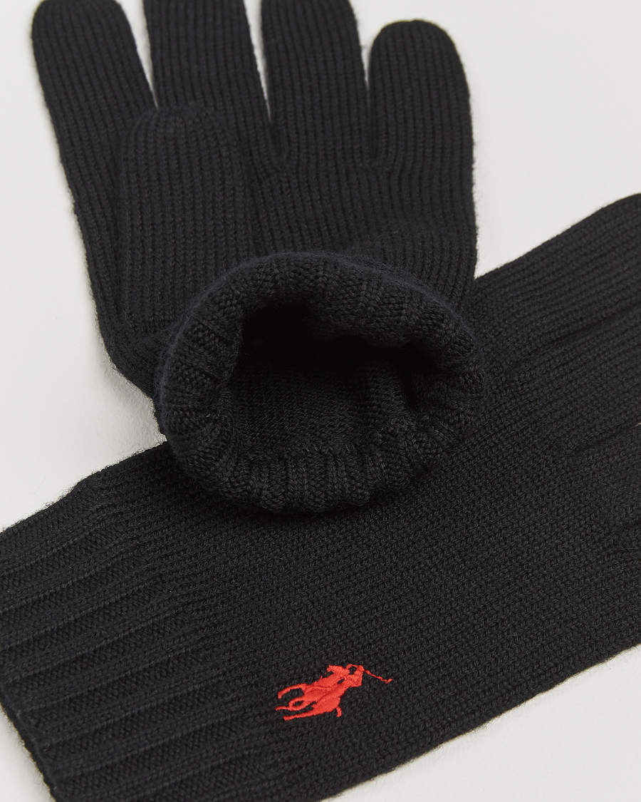 Heren |  | Polo Ralph Lauren | Merino Gloves Polo Black