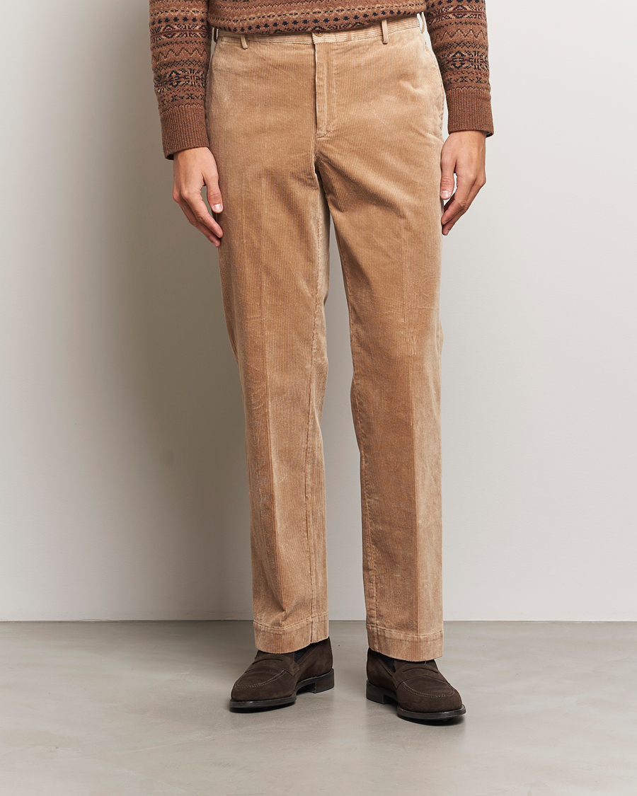 Heren |  | Polo Ralph Lauren | Corduroy Pleated Trousers Hazelnut