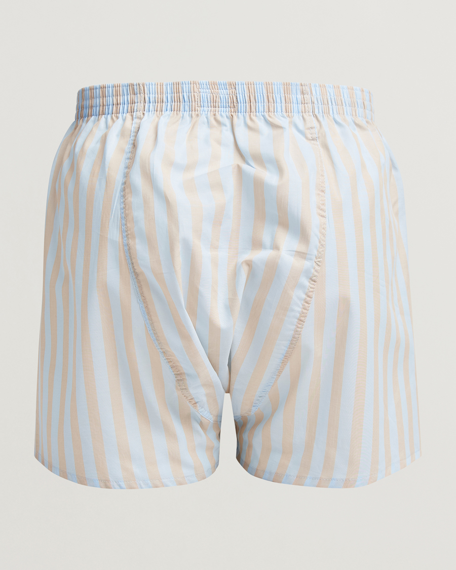 Heren |  | Derek Rose | Classic Fit Woven Cotton Boxer Shorts Light Blue