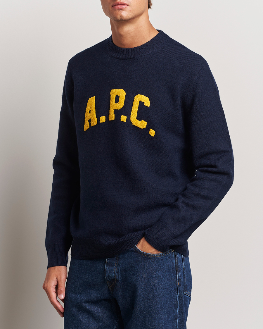 Heren |  | A.P.C. | Joshua Wool Sweater Dark Navy